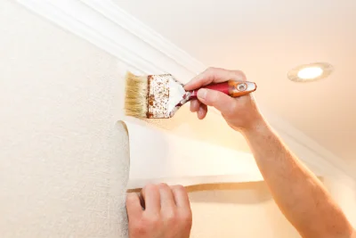 Pose de papier peint à Noilhan — revêtements muraux et toiles de verre